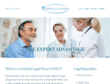 Tablet Screenshot of expertlegalnurses.com